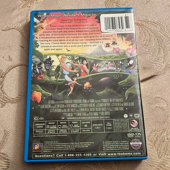Ferngully, the last rainforest DVD brand new - Picture 2 of 3